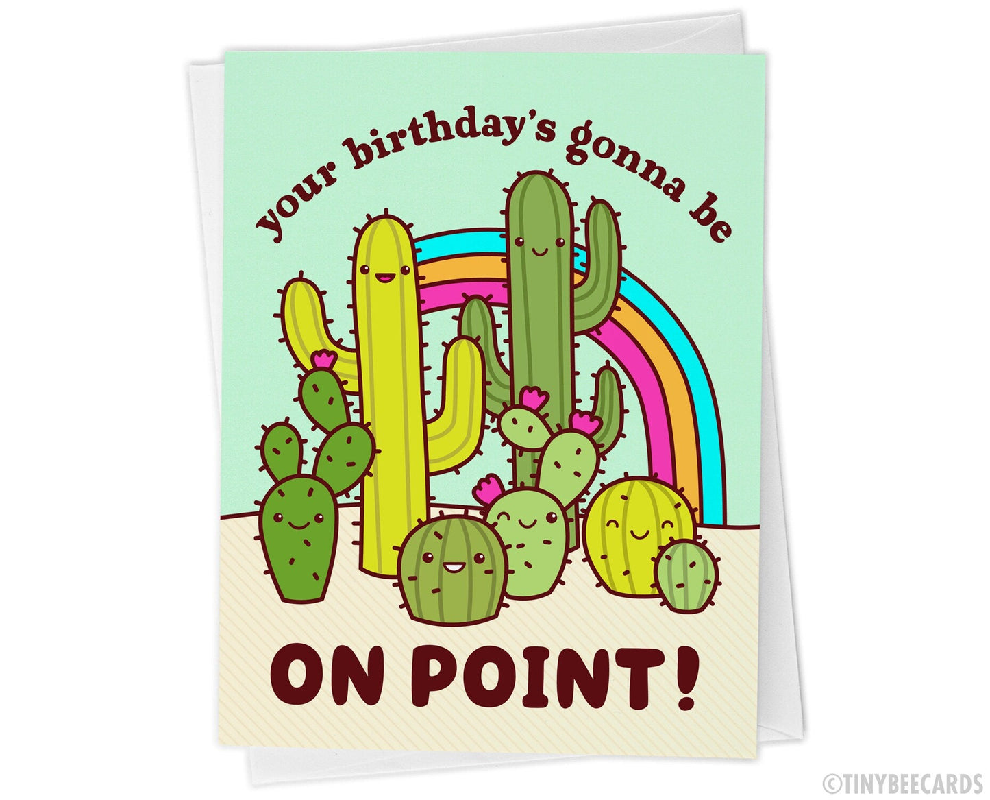 Cactus Birthday Card "On Point"