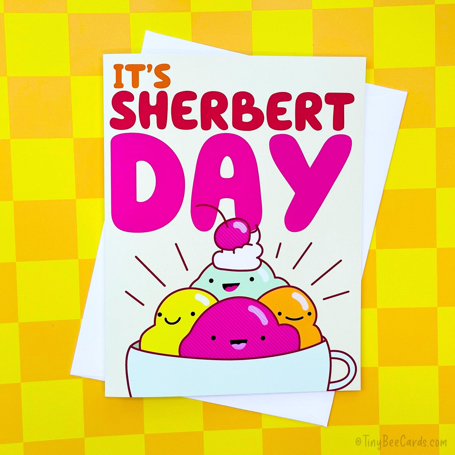 Sherbert Birthday Card "It's Sherbert Day"