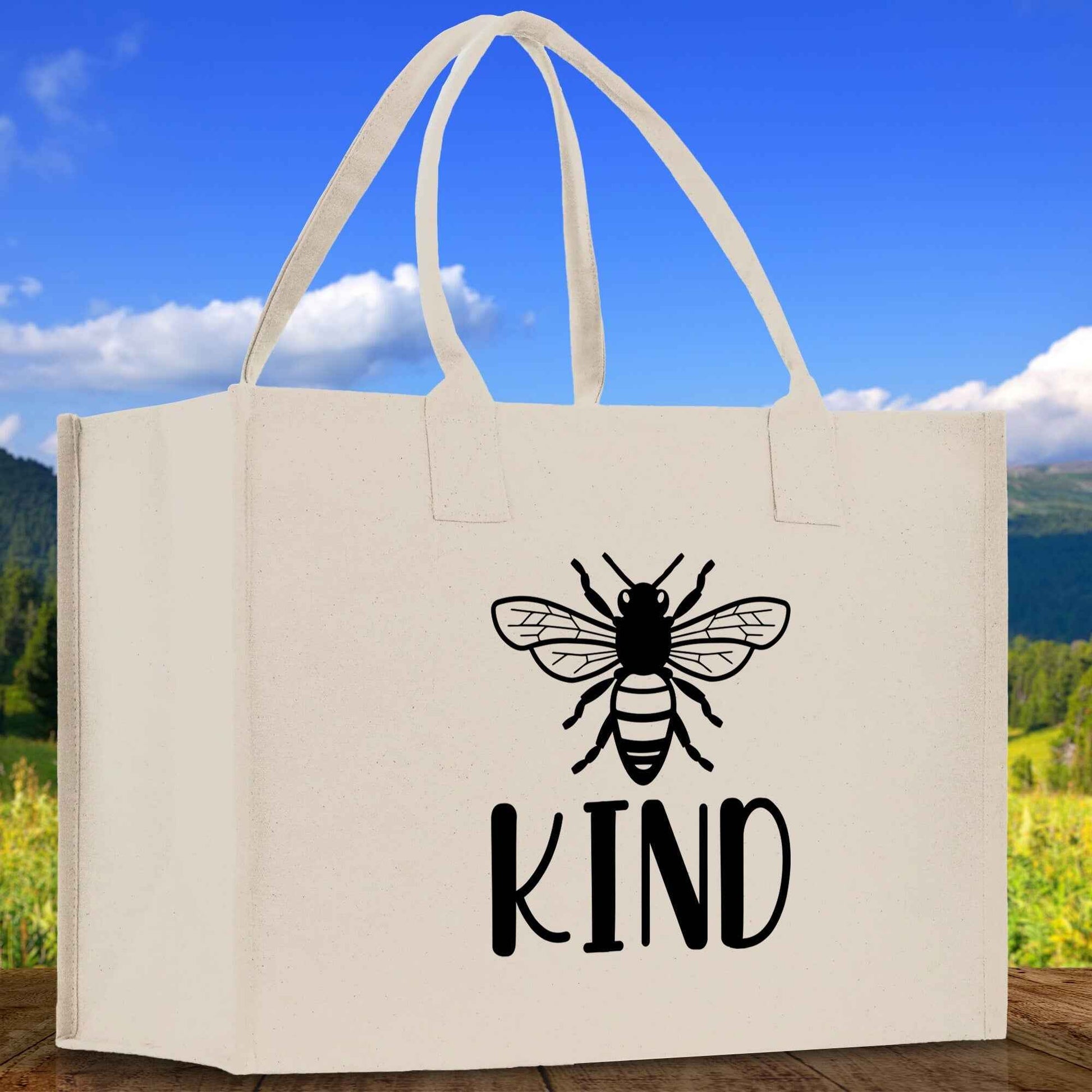 Kind Cotton Canvas Tote Bag Nurse Appreciation Gift Bag Gift for Her Birthday Gift Bee Kind Mental Health Matters Save The Bees