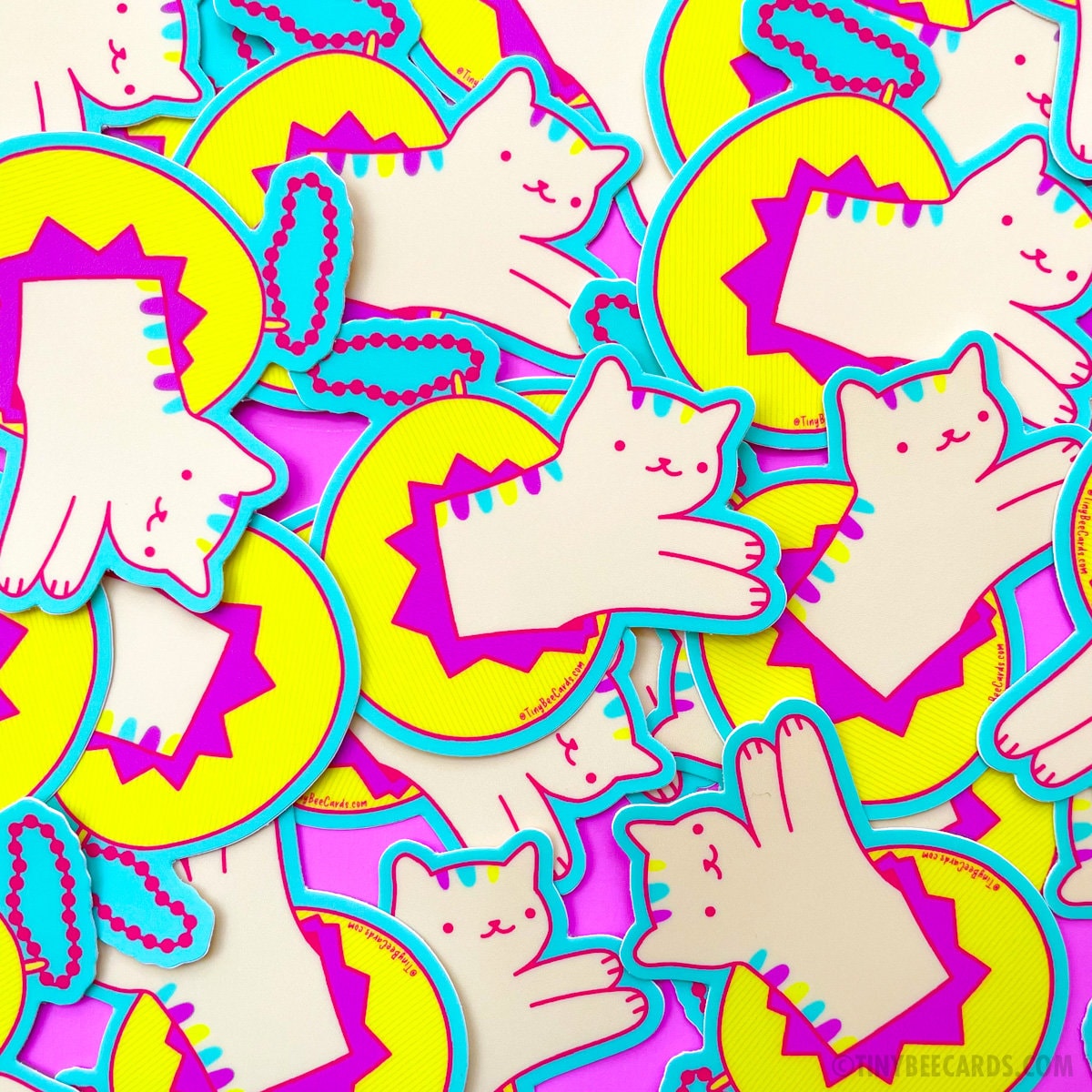 Y2K Cat Virtual Pet 90s Vinyl Sticker