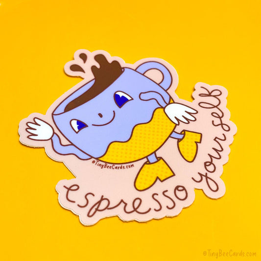 Espresso Yourself Vinyl Sticker