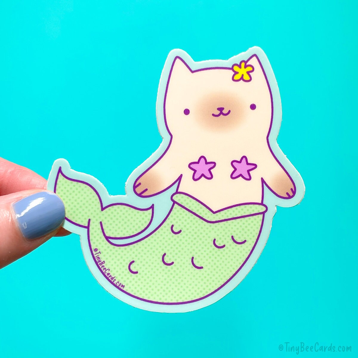 Purrmaid Cat Vinyl Sticker