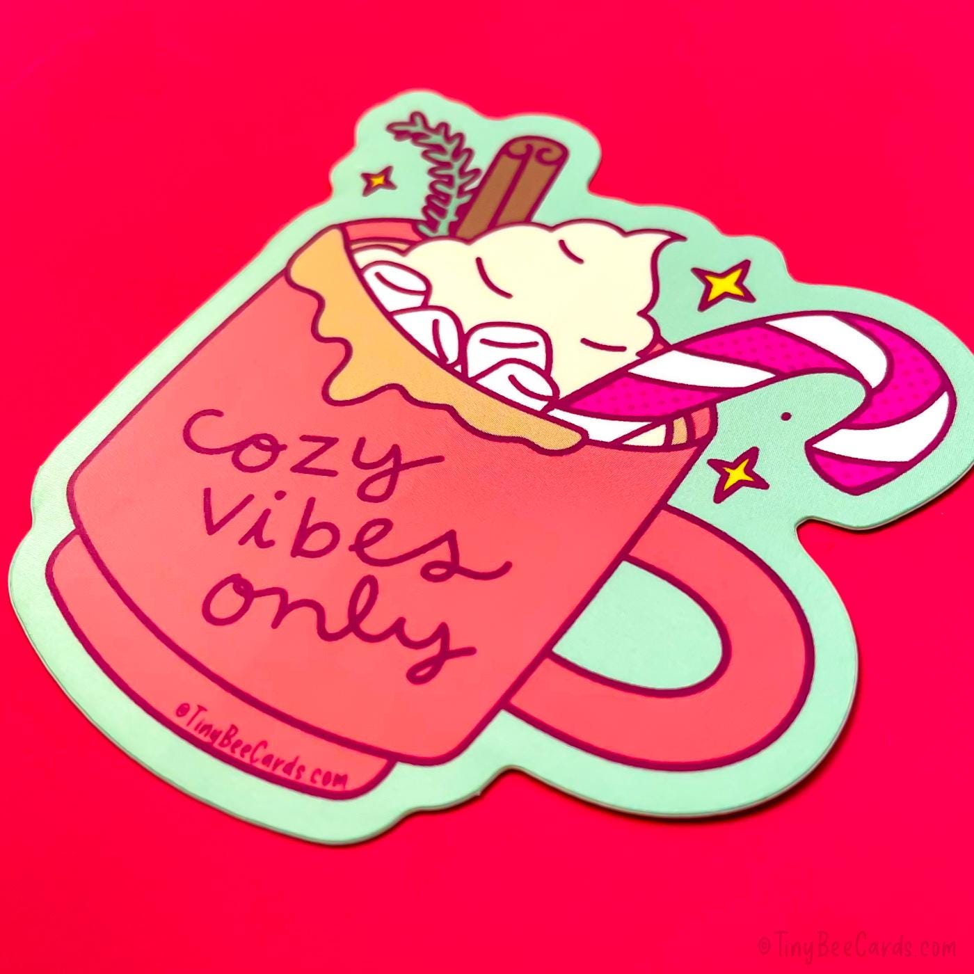 Cozy Vibes Only Vinyl Sticker