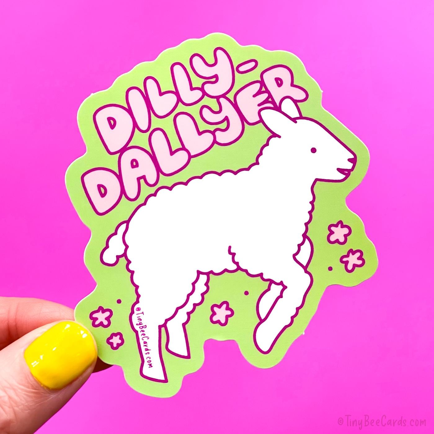 Dilly Dallyer Lamb Vinyl Sticker