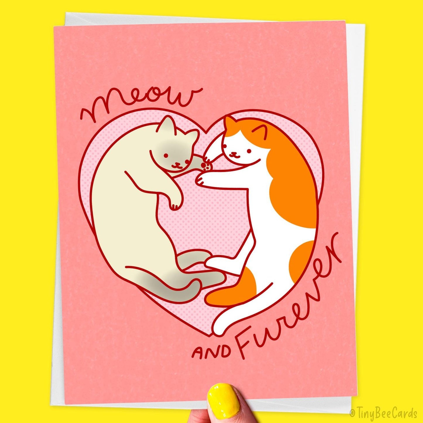 Cat Love Card "Meow & Furever"