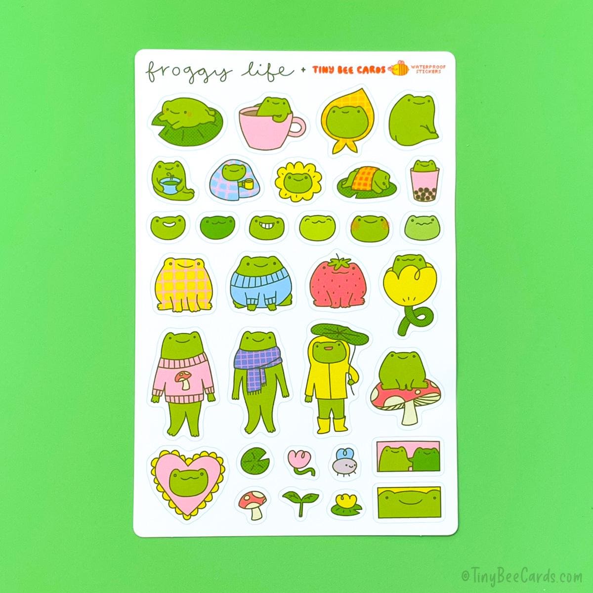 Frog Life Sticker Sheet