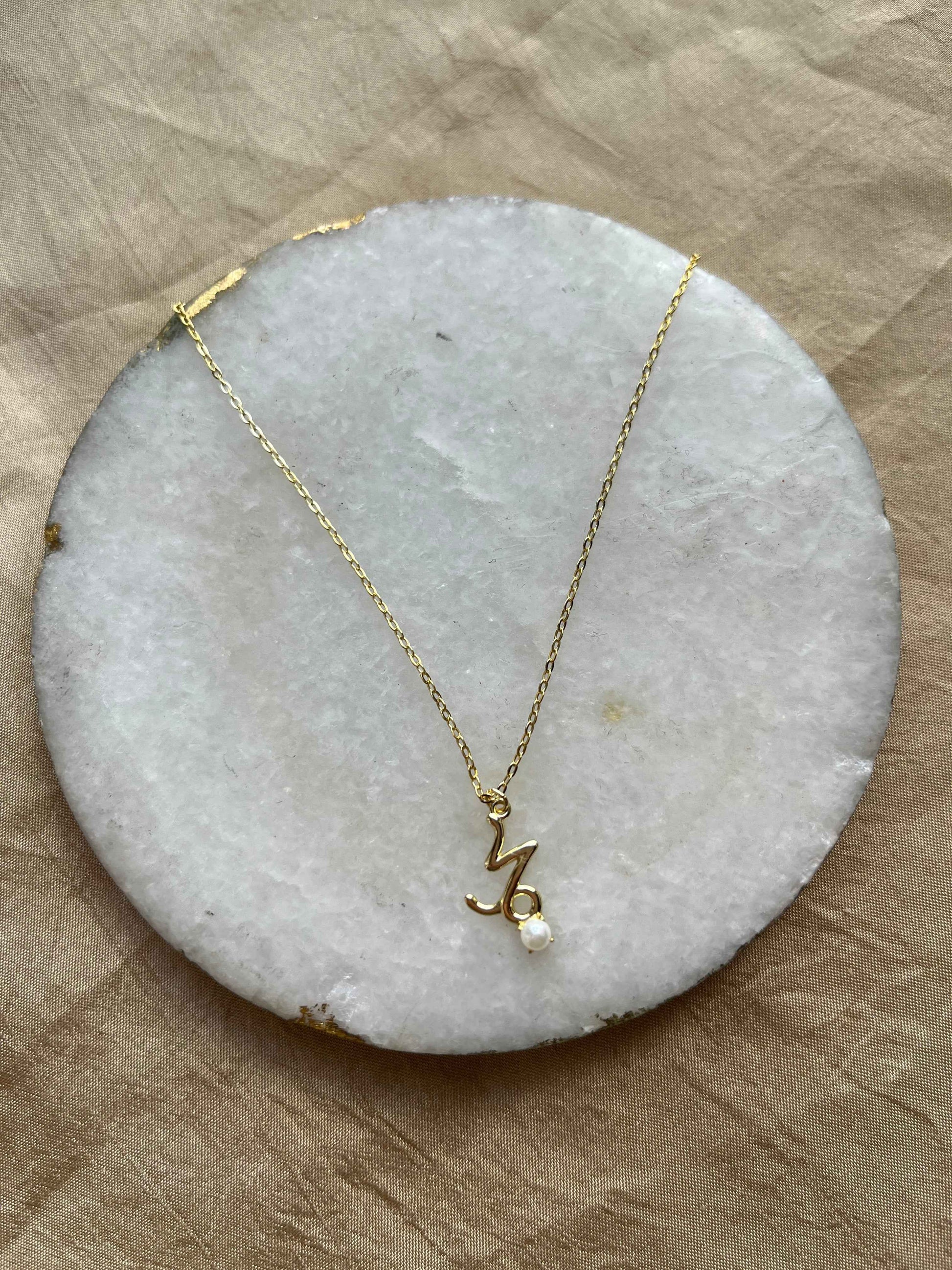 Zodiac Pearl Necklace