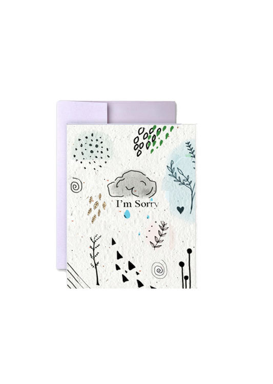 I'm Sorry  Wildflower Seed Paper Card
