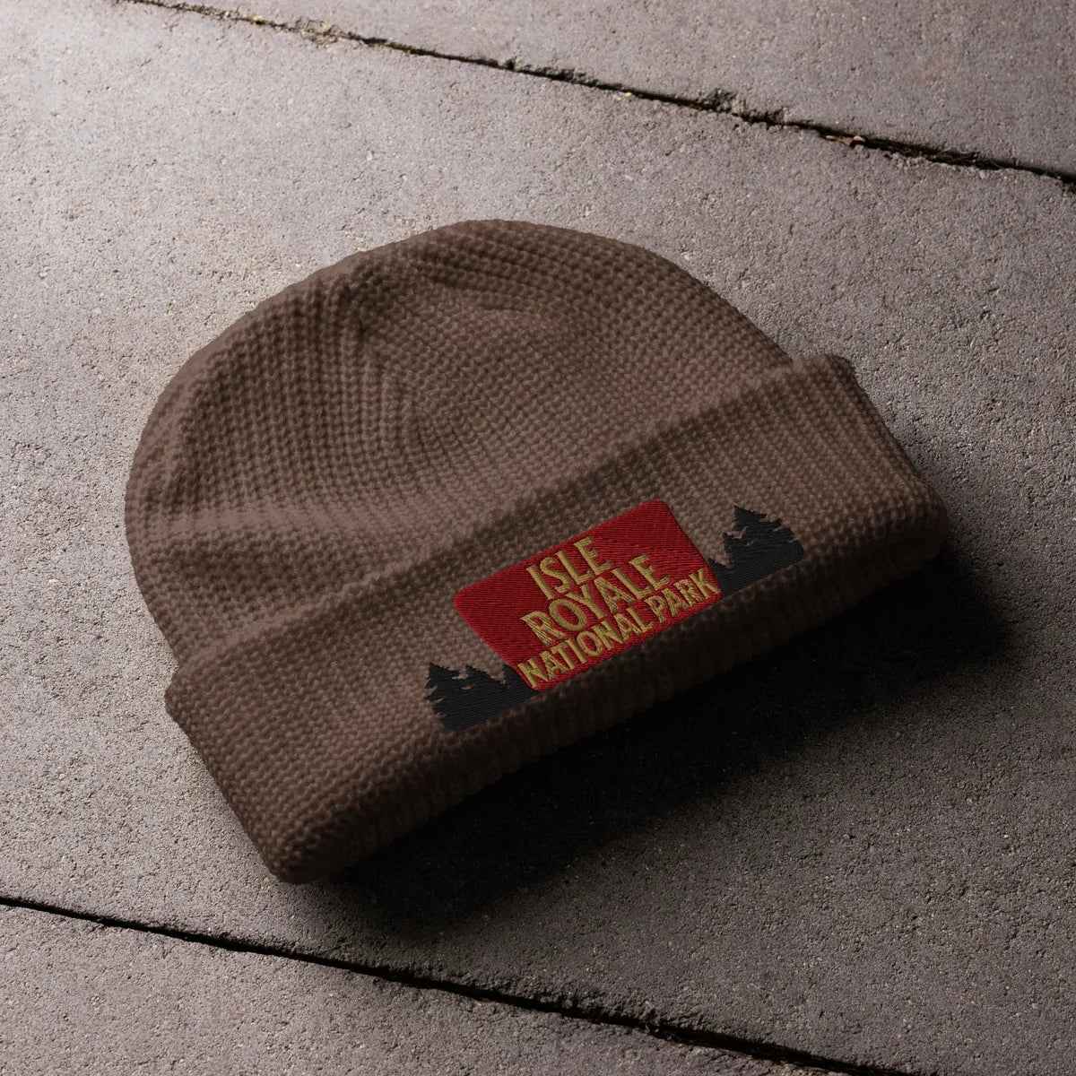 Isle Royale National Park Embroidered Wharf Style Beanie