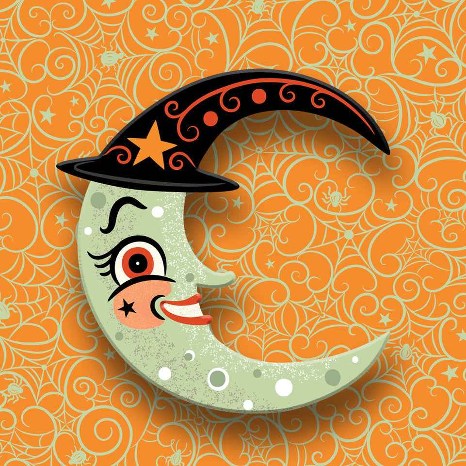 Witchy Crescent Moonhilda Brooch by Johanna Parker x Lipstick & Chrome