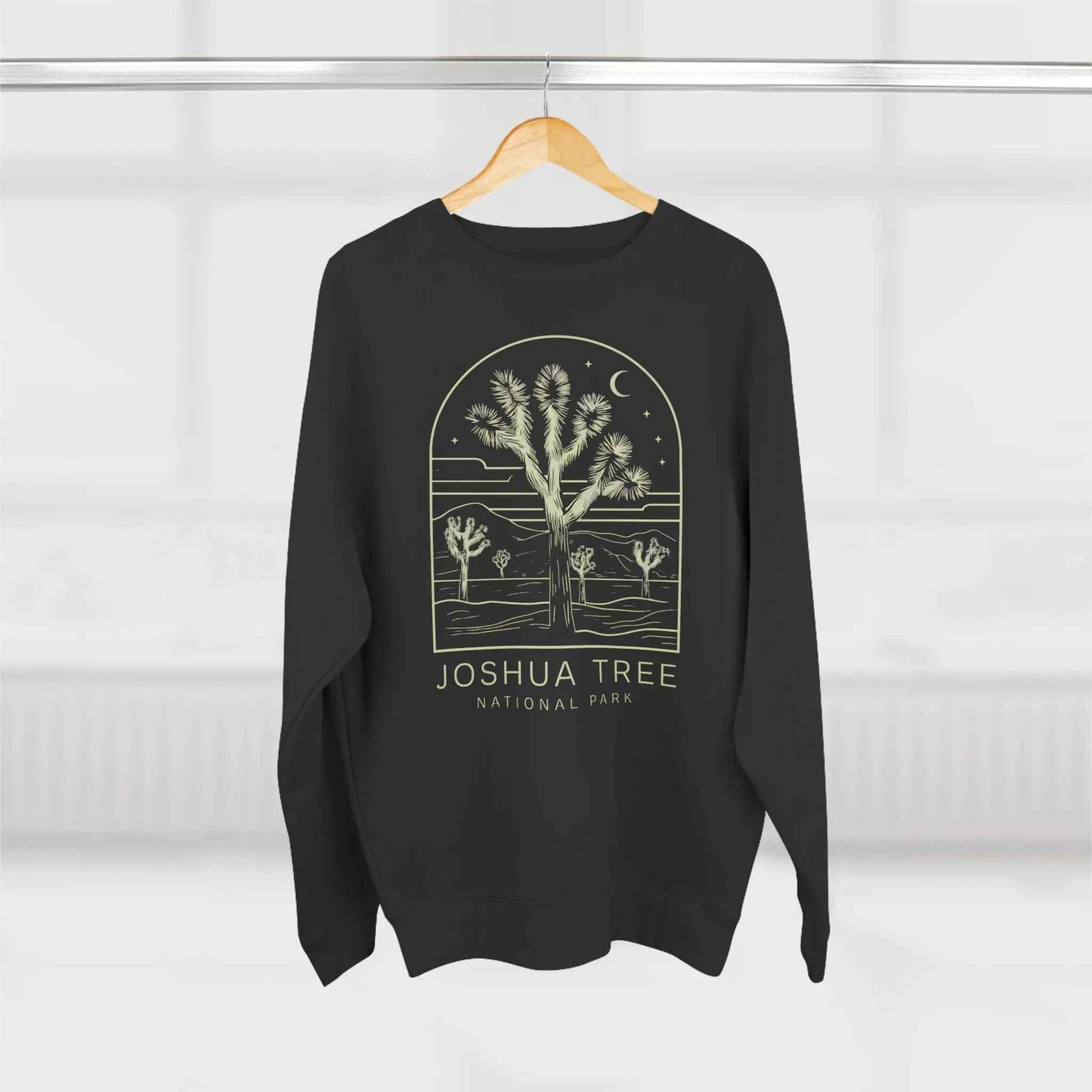 Joshua Tree National Park Unisex Crewneck Sweatshirt Twilight Art