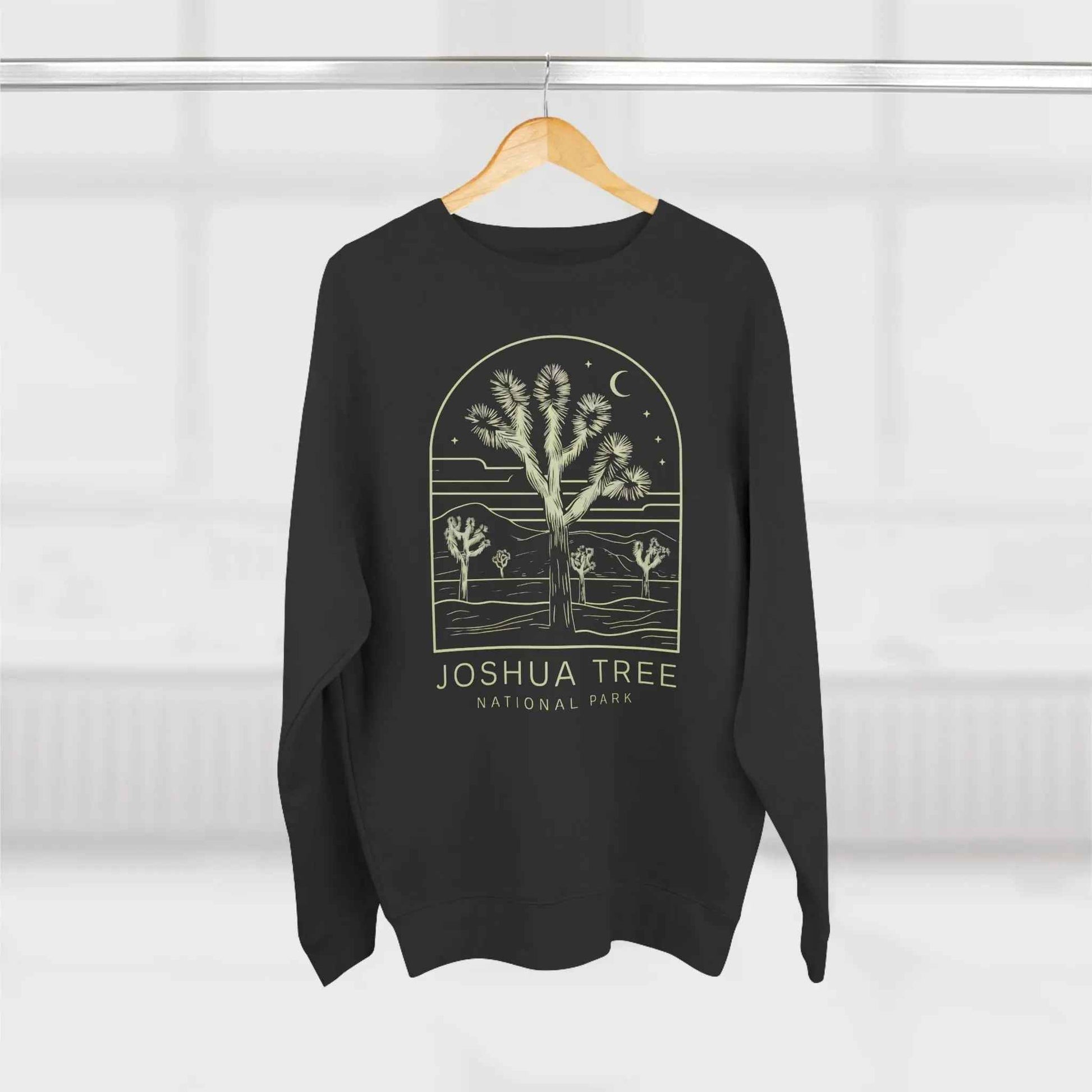 Joshua Tree National Park Unisex Crewneck Sweatshirt Twilight Art