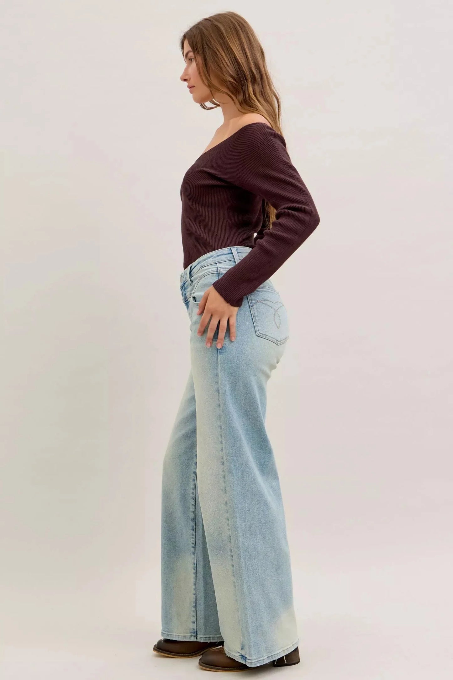 Judy Blue High Waist Column Straight Jeans