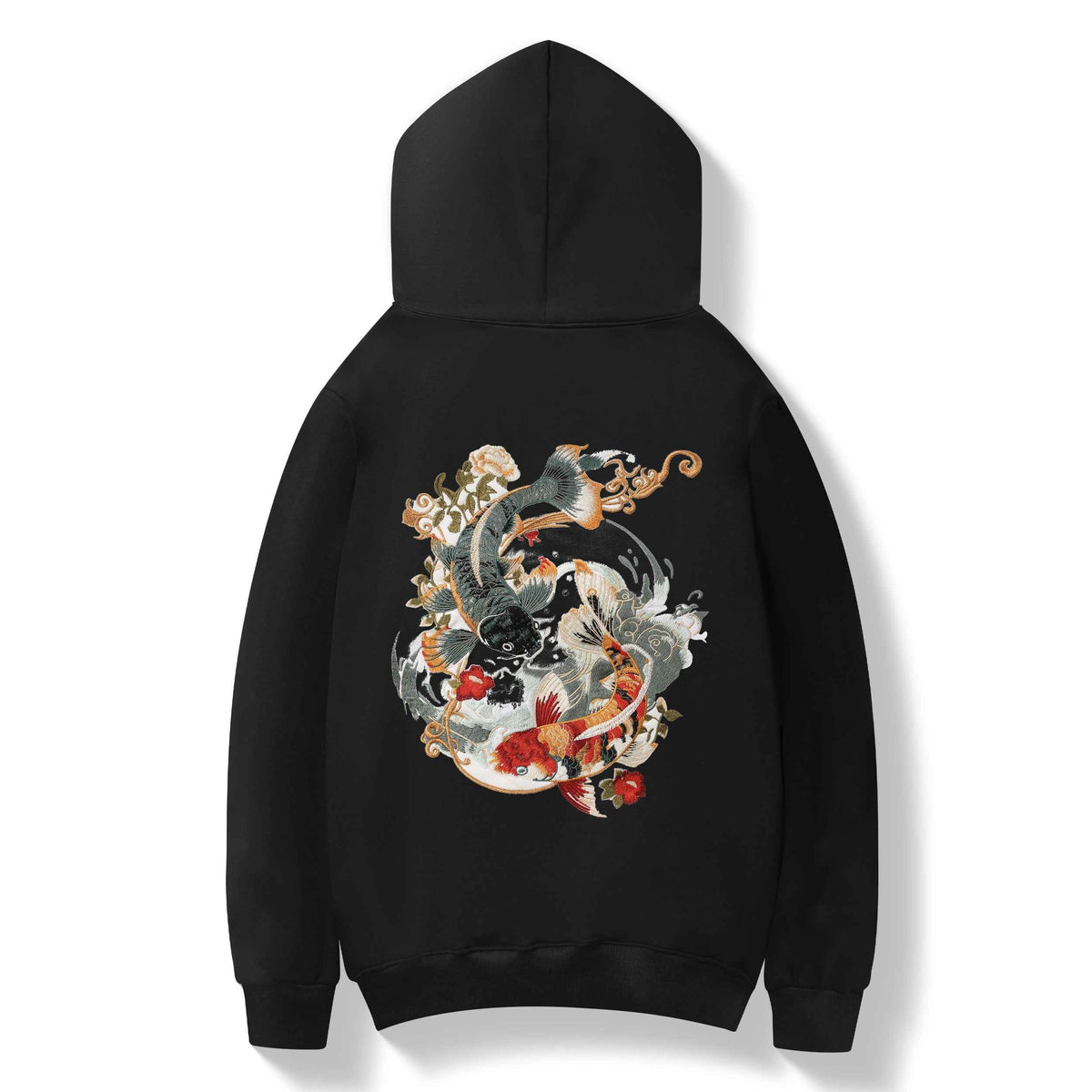 KH9008 Yin Yang Koi Embroidery Hoodie
