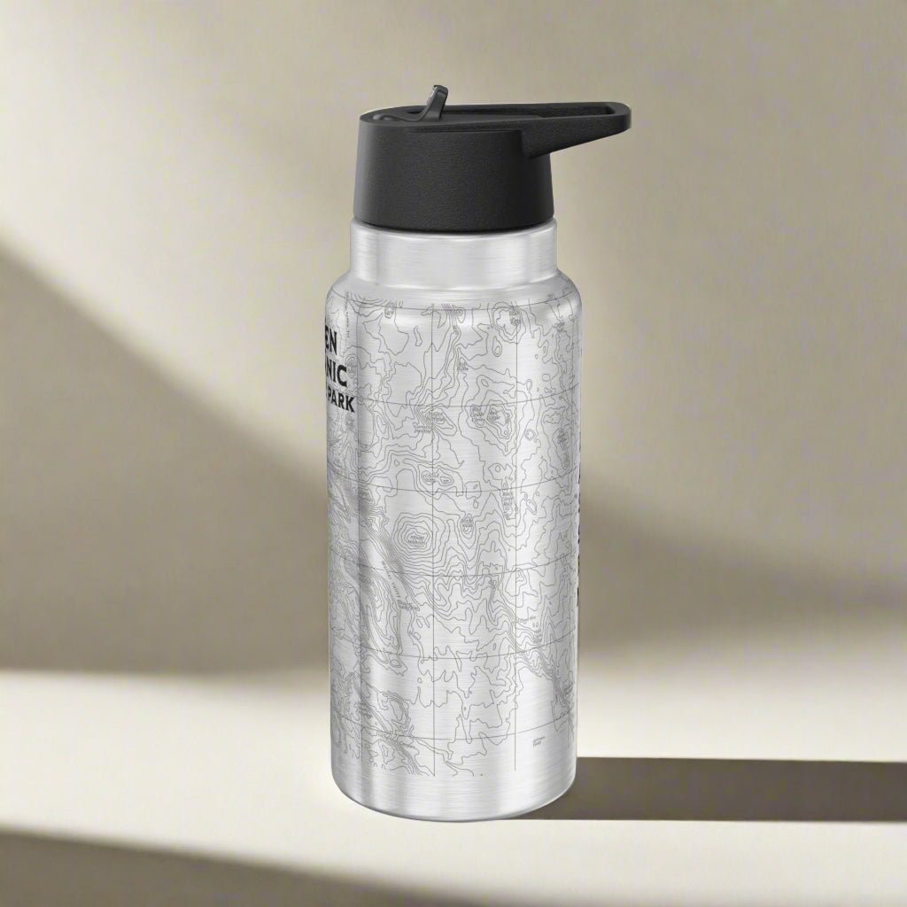 Lassen Volcanic National Park Topographic Tumbler Bottle