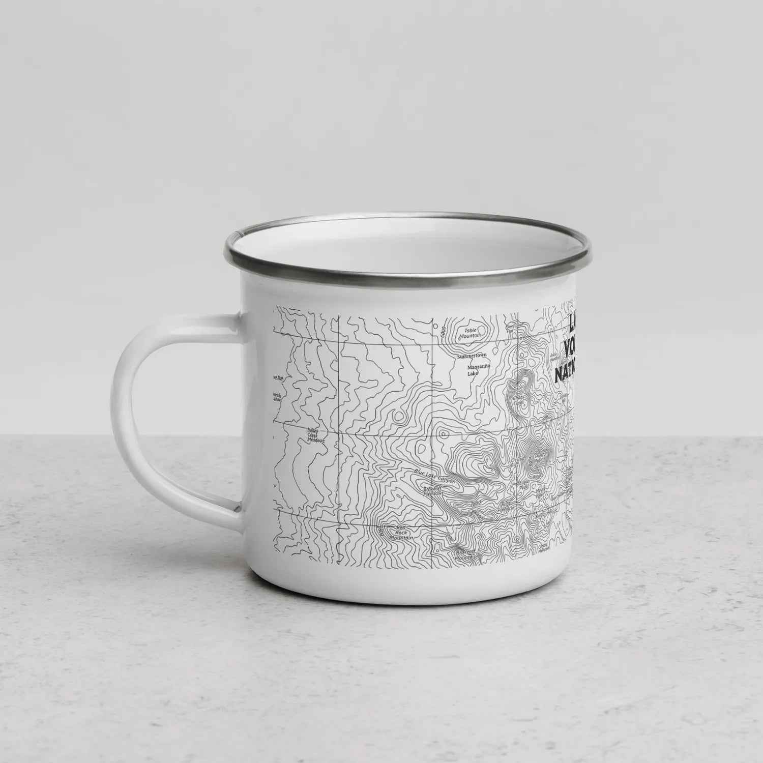 Lassen Volcanic Topographic Camp Mug