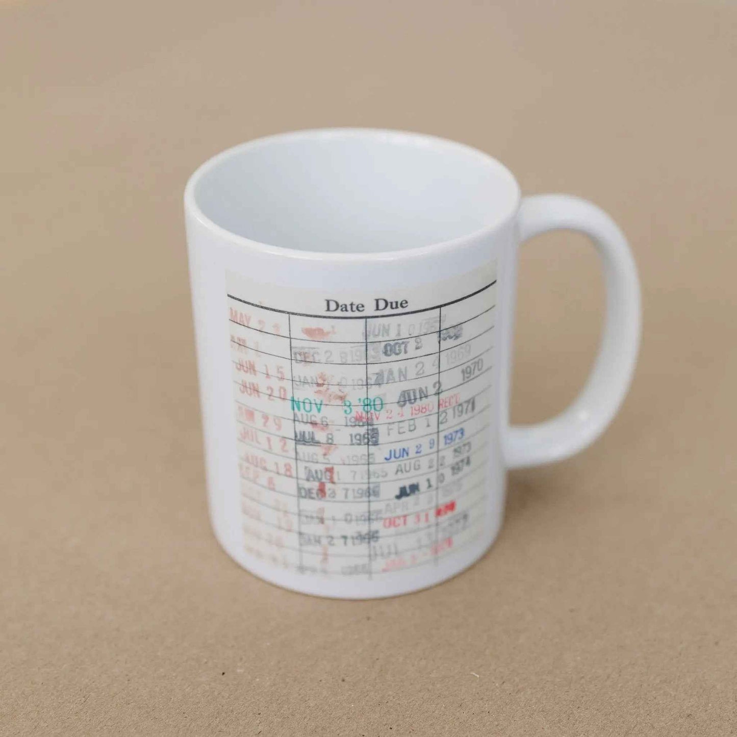 Library Card Coffee Mug - Book Club Gift - Coffee Tea Cup Gifts for Readers
