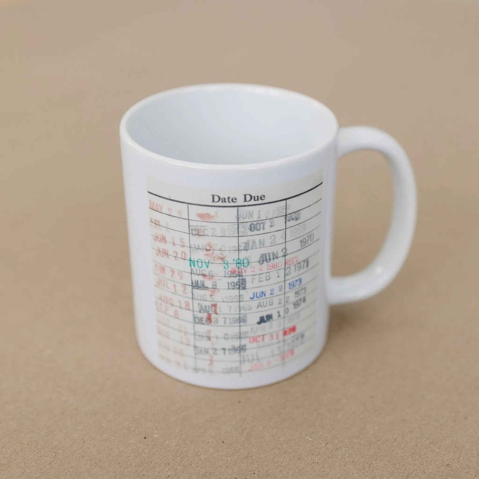 Library Card Coffee Mug - Book Club Gift - Coffee Tea Cup Gifts for Readers