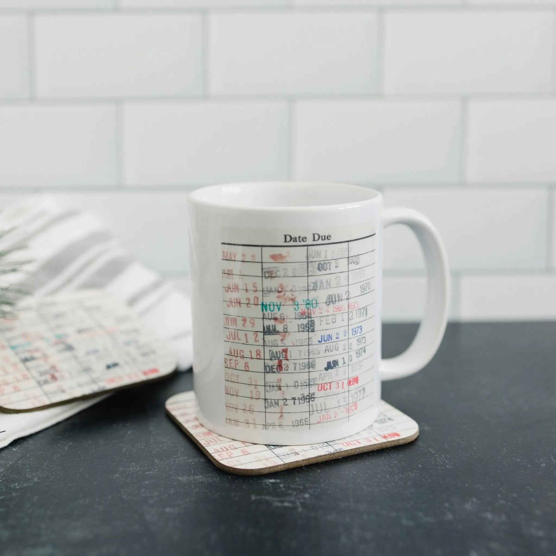 Library Card Coffee Mug - Book Club Gift - Coffee Tea Cup Gifts for Readers