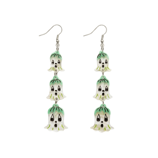 Ghostie Garden Dangle Bell Earrings by Johanna Parker x Lipstick & Chrome