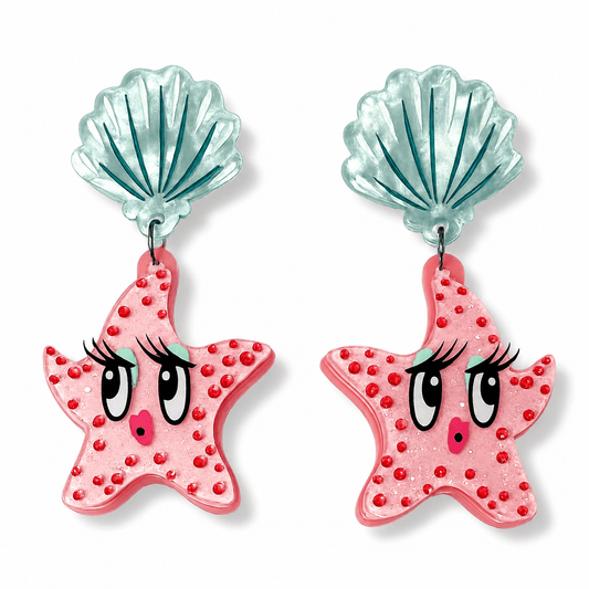 Starfish Starlet Earrings by Miss Fluff x Lipstick & Chrome
