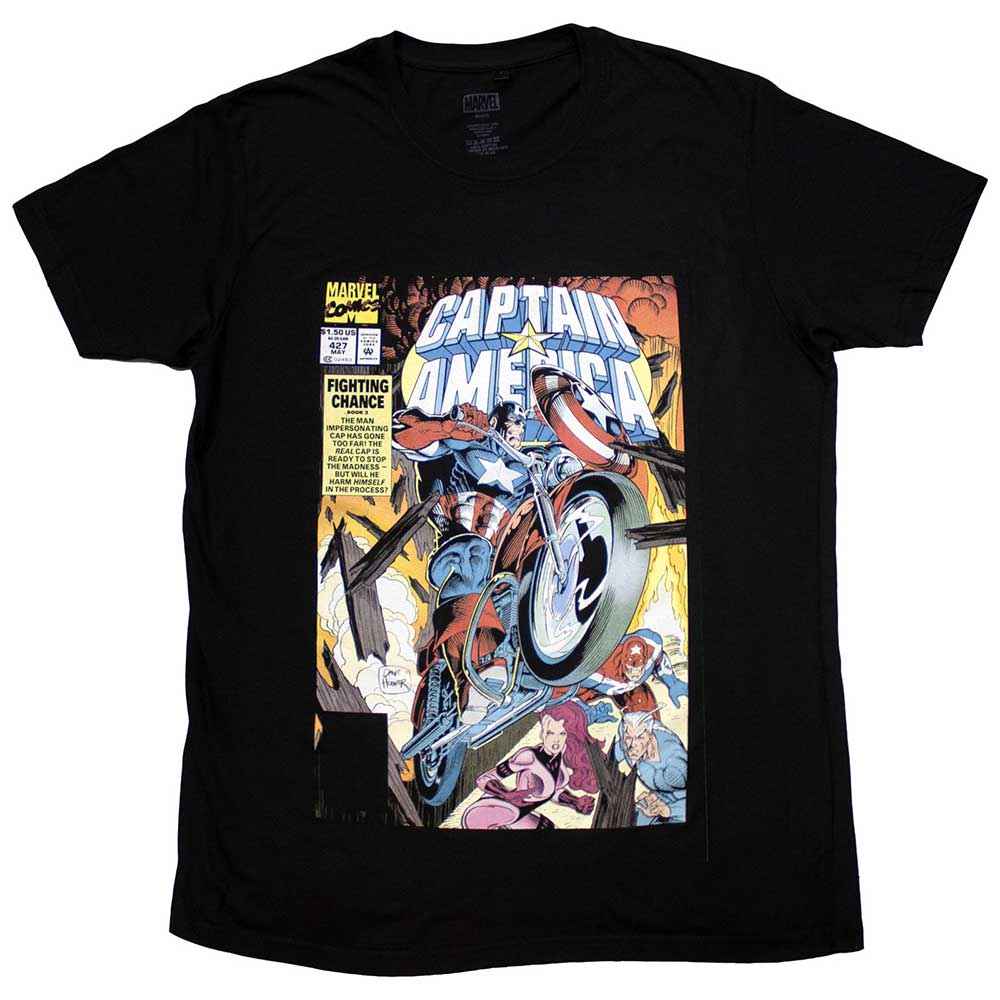 Marvel Comics Captain America Wheel Comic Cover [T-Shirt]