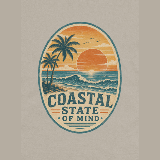 Coastal State of Mind Crew Neck Tee