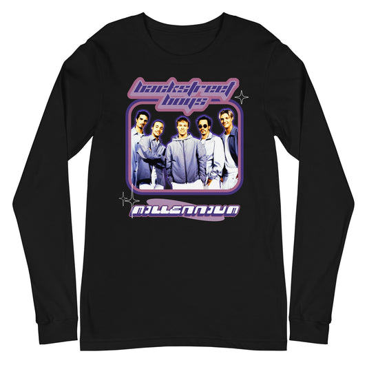 MERCHMOMENT Backstreet Boys - Purple Y2K Long Sleeve T-Shirt [Apparel]