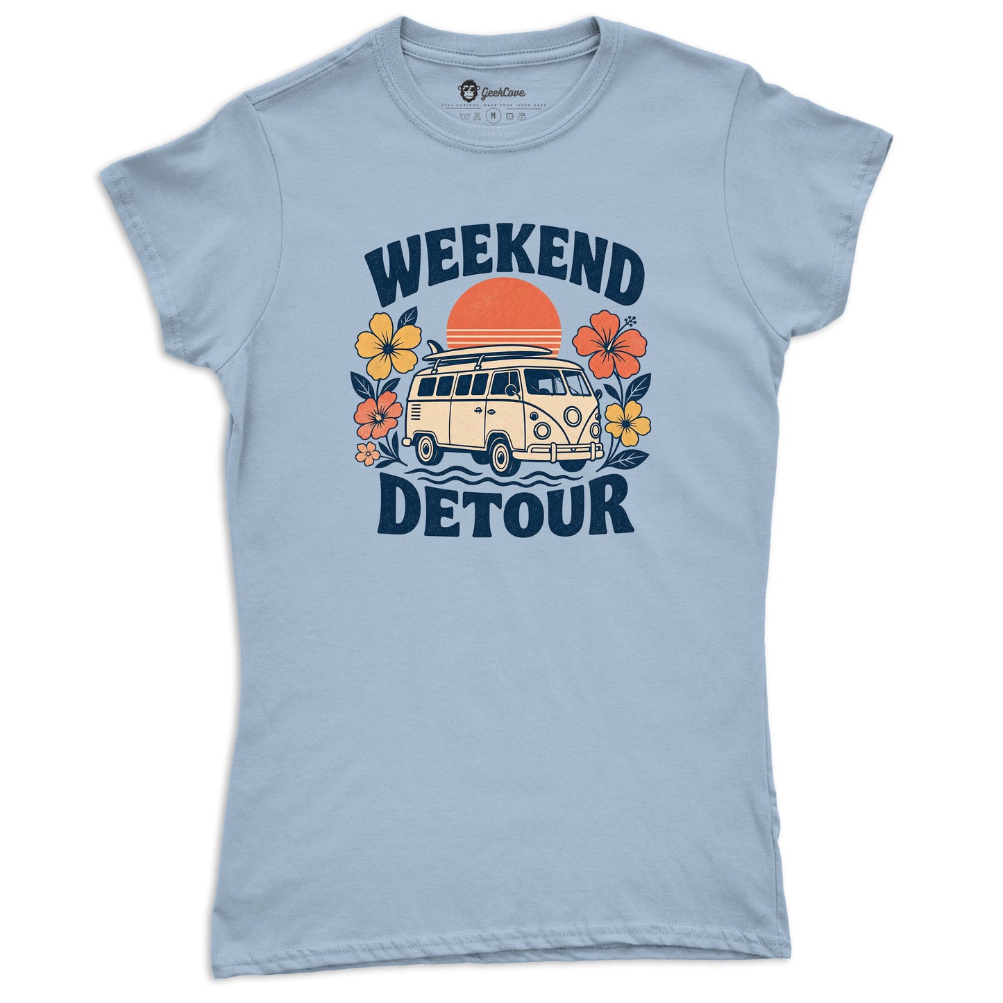 Weekend Detour Retro Women’s Crew Neck Tee