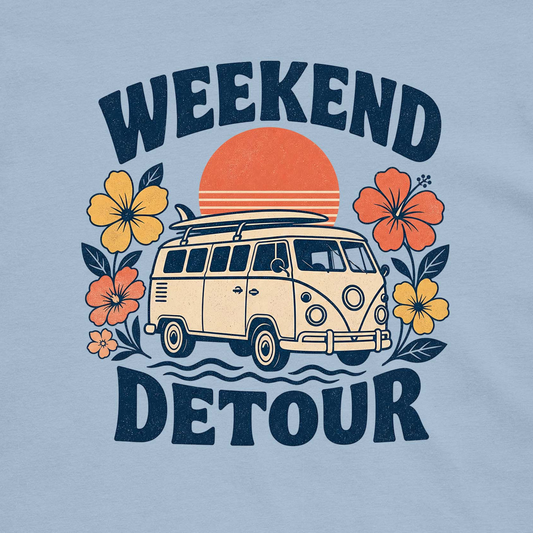 Weekend Detour Retro Women’s Crew Neck Tee
