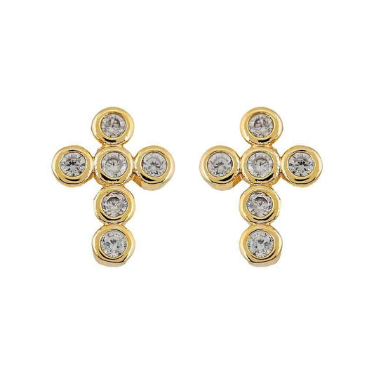 Mimi Mini Cross Earrings