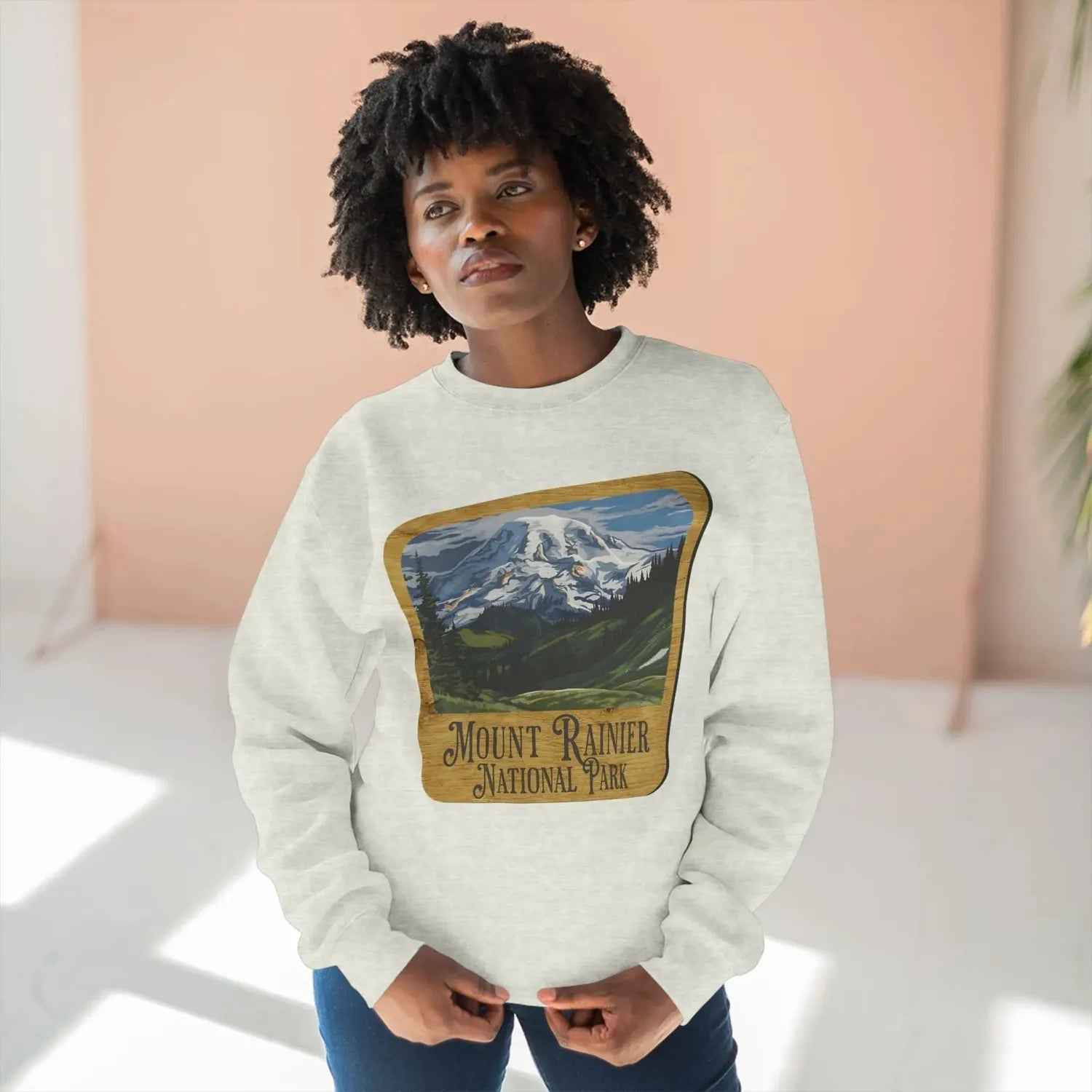 Mount Rainier National Park Crewneck Sweatshirt