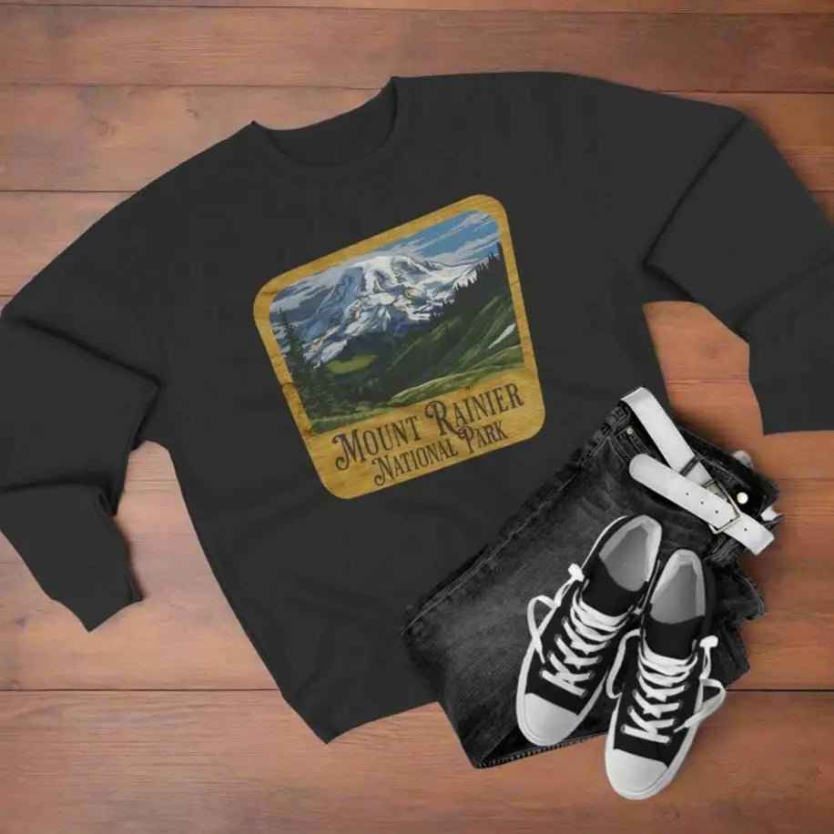 Mount Rainier National Park Crewneck Sweatshirt