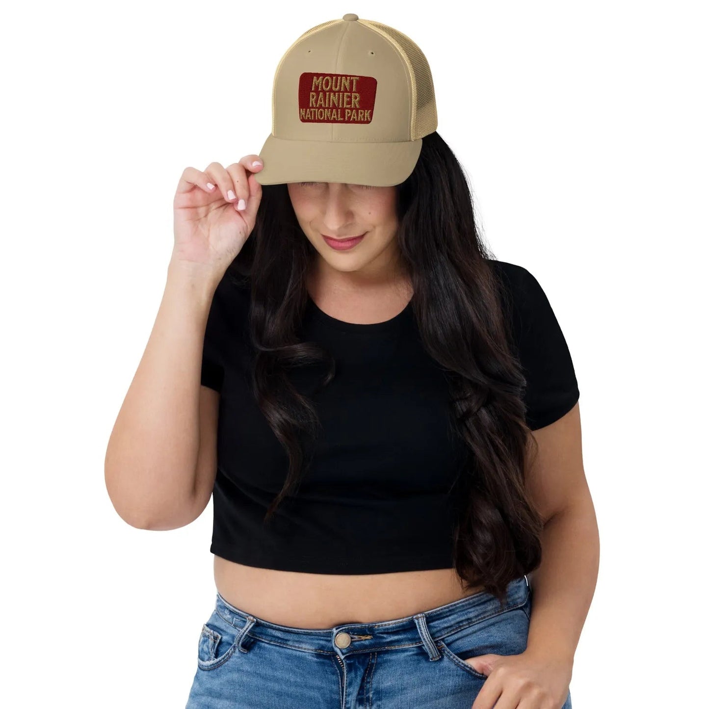 Mount Rainier National Park Embroidered Trucker Hat