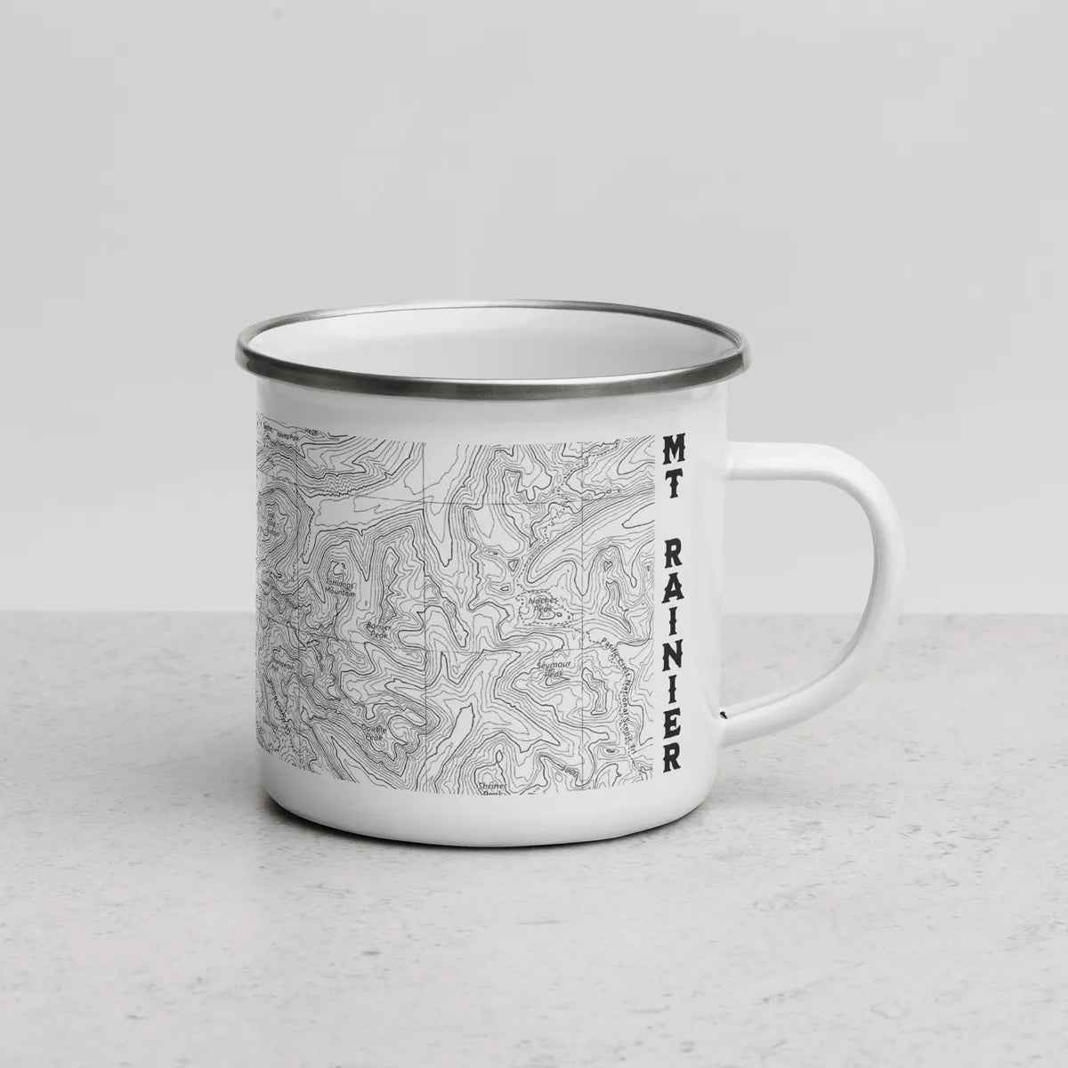 Mount Rainier National Park Topographic Durable Camp Mug USGS Map