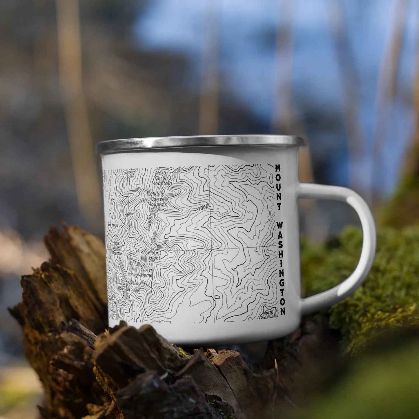 Mount Washington Topographic Durable Camp Mug Presidential Range