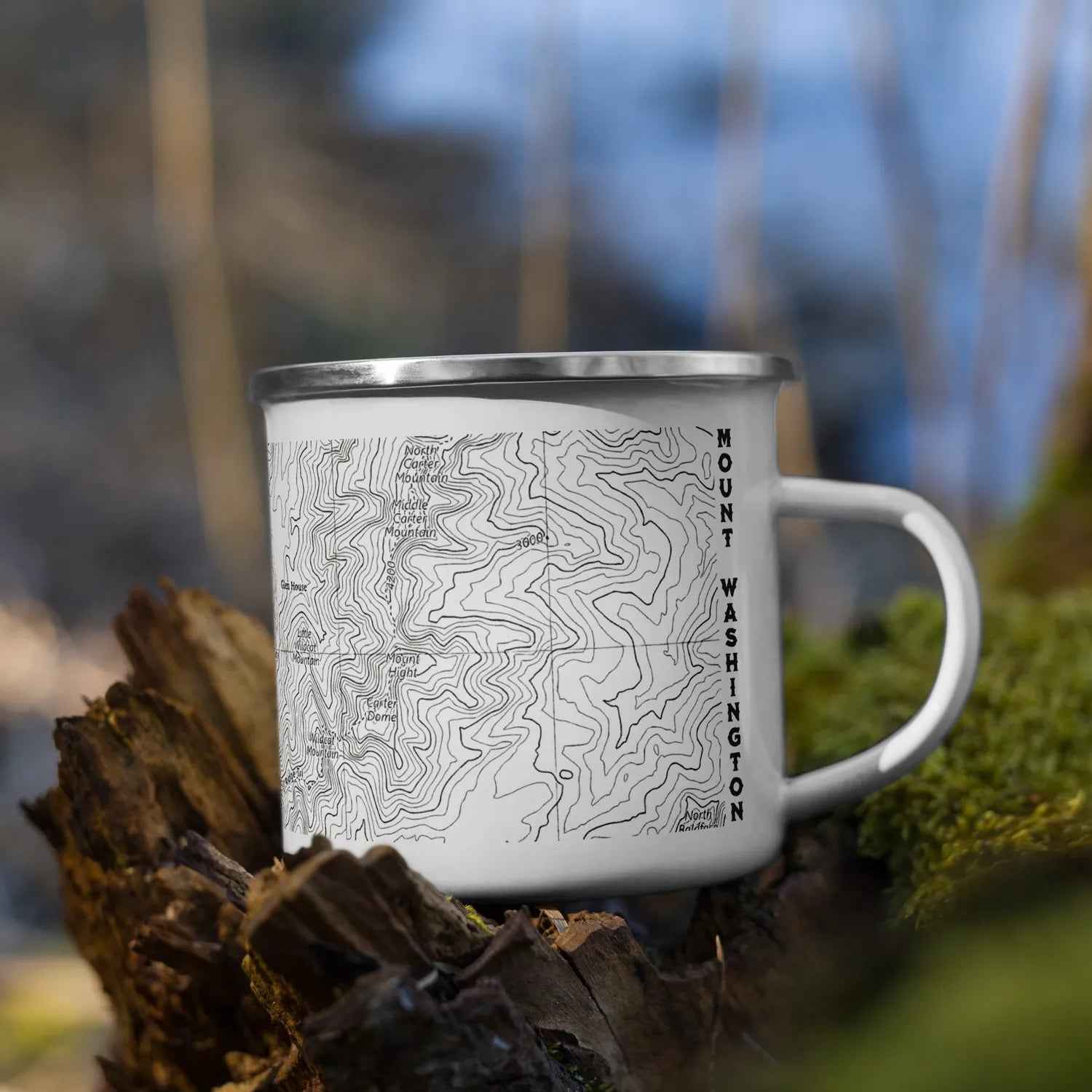Mount Washington Topographic Durable Camp Mug Presidential Range