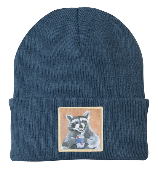 Beer Bandit Raccoon Beanie