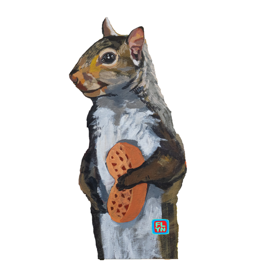 Peanut Squirrel Cut Out Sticker