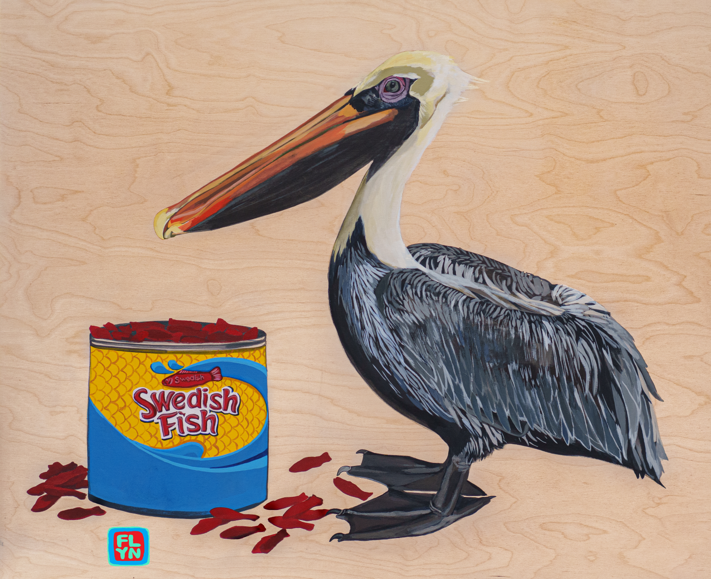 Gone Fishin' Pelican Sticker