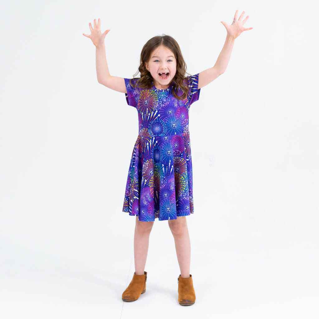 "Pi-rotechnics" Pi Fireworks Super Twirler Dress with Pockets