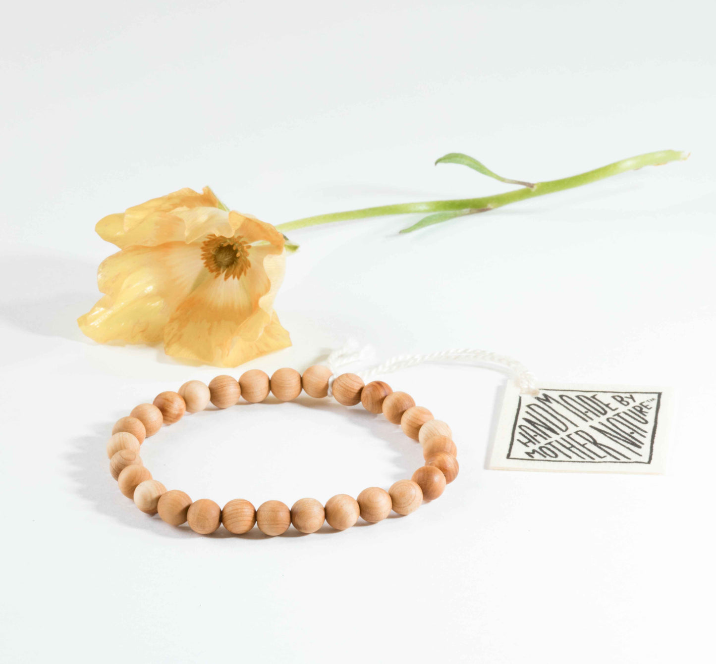 Cypress Wood || Adult Beaded Stretch Bracelet