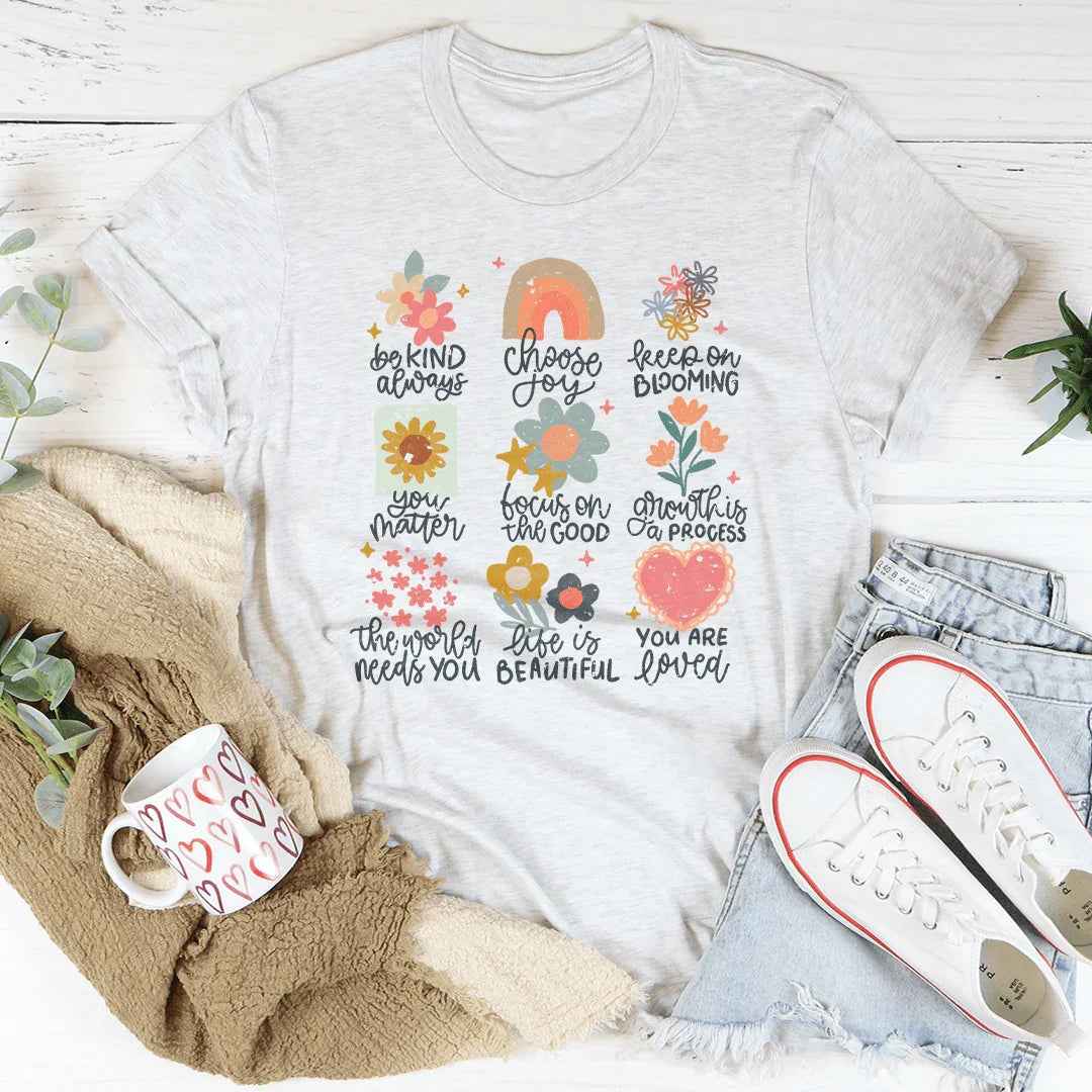 Positive Doodles Distressed Effect Tee