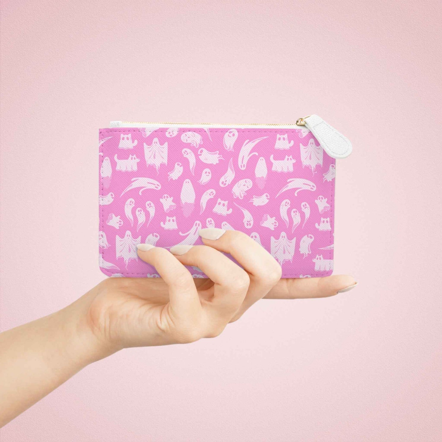 Pretty in Pink Ghost Mini Clutch Bag