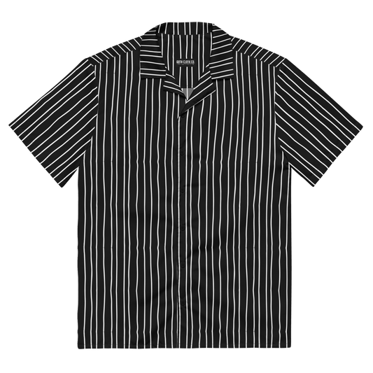 Pumpkin King Pinstripes Button-Up Shirt