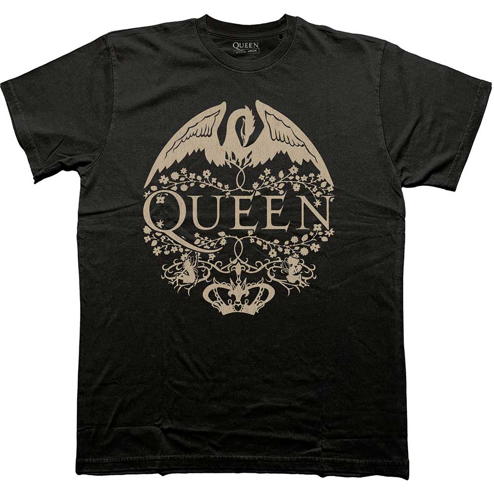 Queen Floral Crest Mono [T-Shirt]