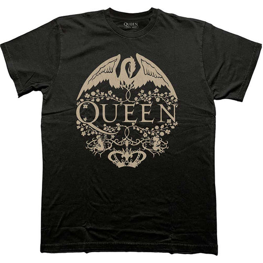 Queen Floral Crest Mono [T-Shirt]