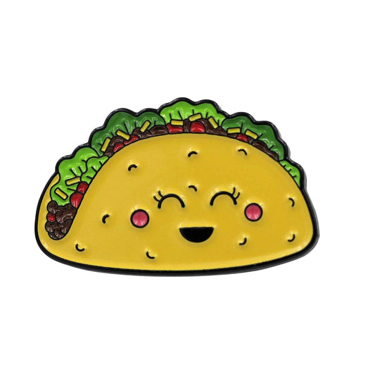 Kawaii Cute Taco Enamel Pin Lapel Pins Great Gift for Taco Lovers