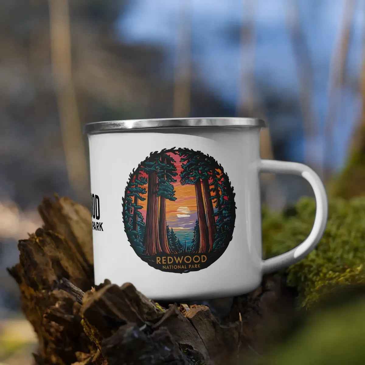 Redwood National Park Durable Enamel Camp Mug