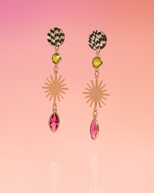 Riza Edgy Dangle Earrings